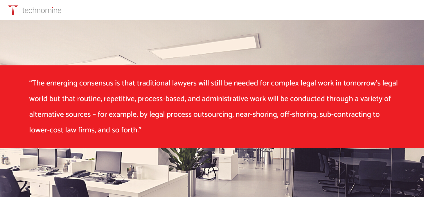 Implementing a corporate legal process outsourcing solution