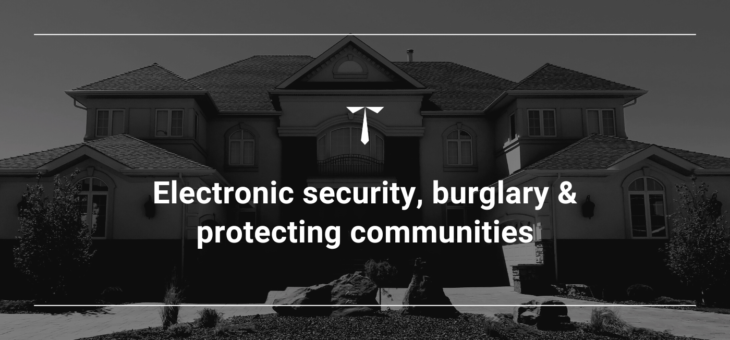 Infographic -Electronic security, burglary and residential protection